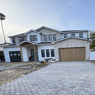 Architecture design — modern elevation rendering